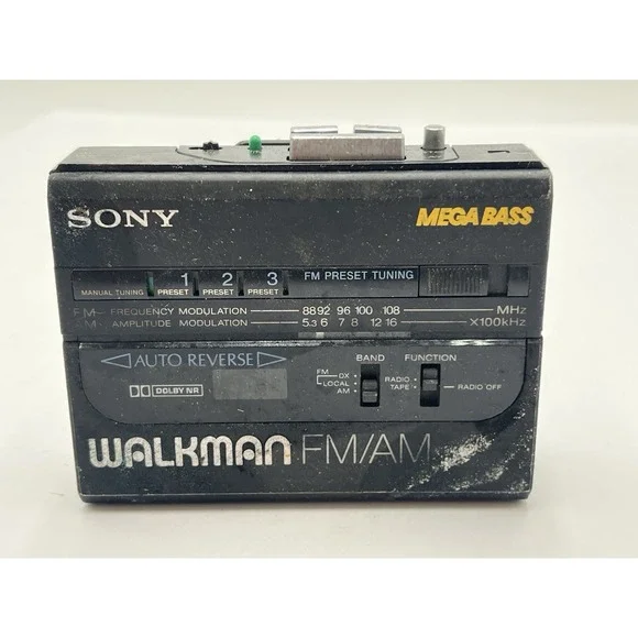 Sony Walkman WM-AF64 BF64 AM/FM Cassette Player Mega Bass Auto Reverse Parts