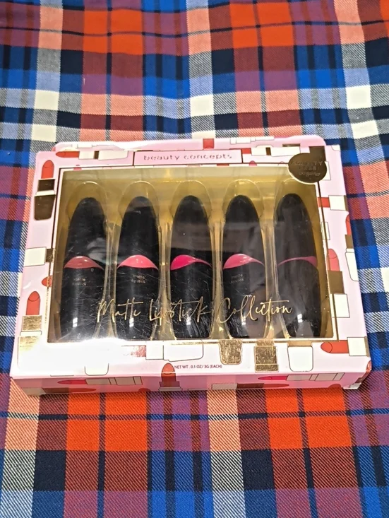 Beauty Concepts Matte Lipstick Assortment Pack of 5 New