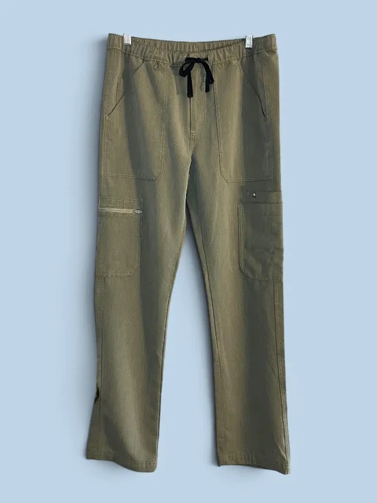 Figs MENS Cairo Heathered Olive (PO# 1449) Scrub Pants Size S NWOT
