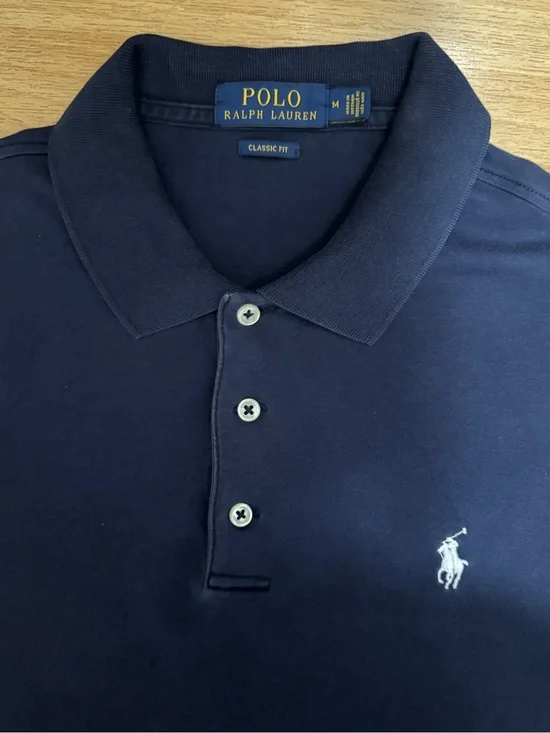 Vintage Polo by Ralph Lauren Men’s Classic Fit Navy Polo Shirt Size Medium