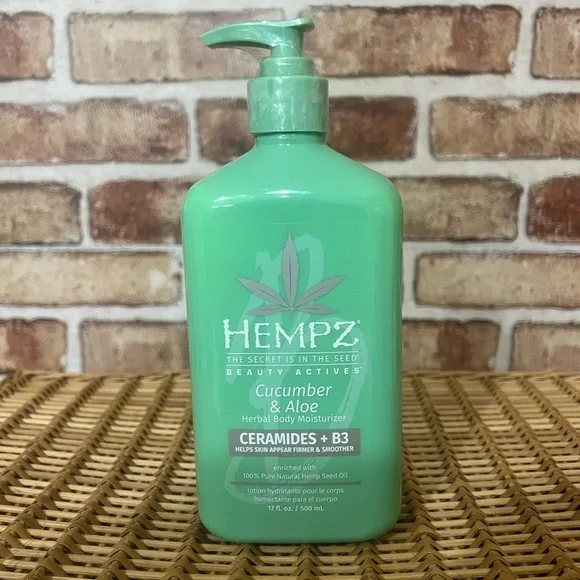 Hempz Cucumber & Aloe Herbal Moisturizer - Mint Green