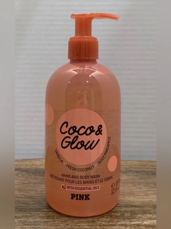 Victoria's Secret PINK Coco & Glow Hand and Body Wash ~ 12 fl.oz.