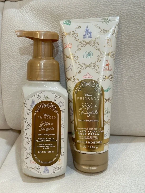 Bath & Body Works Disney Princess Life's a Fairytale 2 Pieces Body Care Set