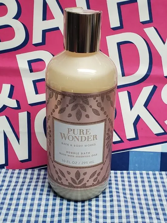 BBW Pure Wonder Luxurious Bubble Bath w. Essential Oils Rich Creamy Foam