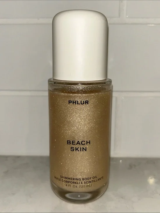 Phlur Beach Skin Shimmering Body Oil 4 oz