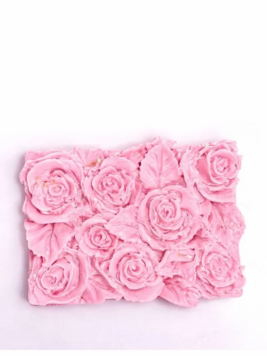 Vanilla rum soap 2x3 inch 4oz donkey milk base with coconut oil