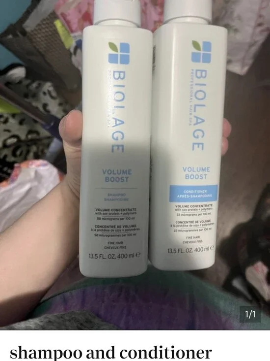 Bioloage Volume Boost Shampoo & Conditioner — White