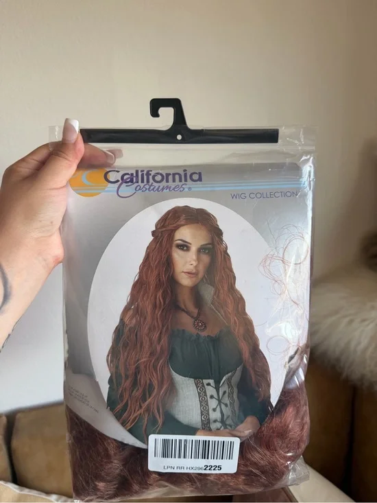 California Costumes Long Wavy Auburn Wig