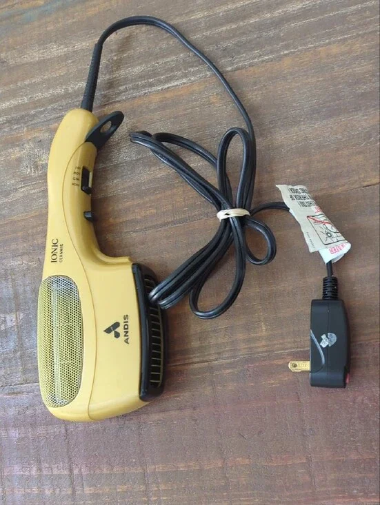 Andis Yellow Ionic Ceramic  Hair Dryer-1875 Watt Hand Held Styling Tool