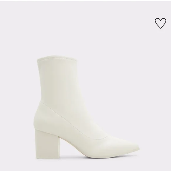 Aldo Priella Ankle boot Chunky Healed Boot In Color Bone Pointed Toe  US 9