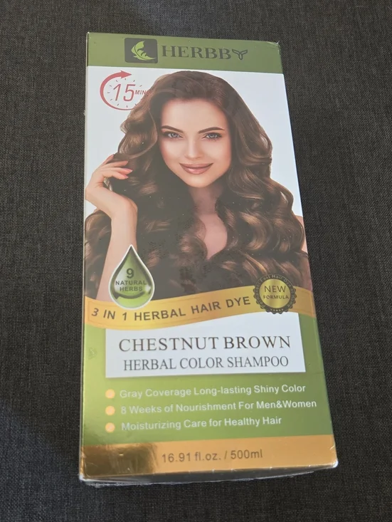 Herbby Chestnut Brown Herbal Color Shampoo
