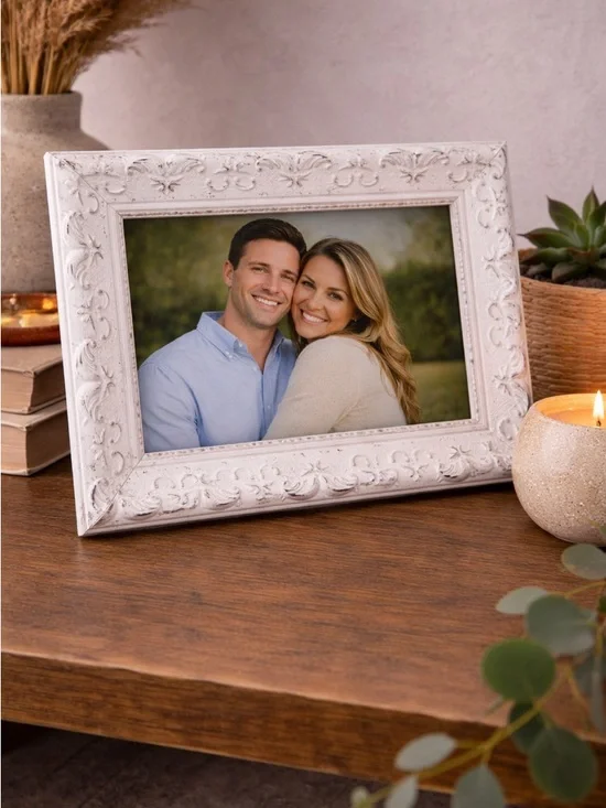 White Ornate Decorative Wall Frame - Home Accents