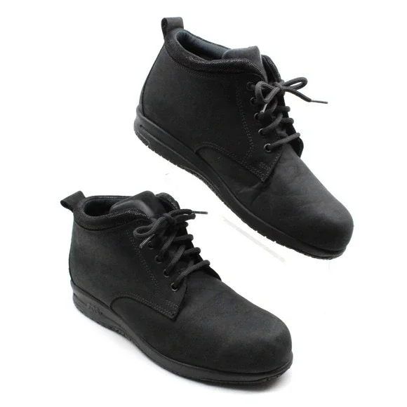 SAS Women's 8 M Gretchen Ankle Chukka Boots Black‎ Leather Comfort NO INSOLES