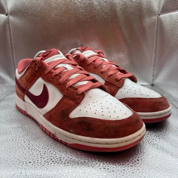Size‎ 10 Nike Wmns Dunk Low Valentines Day White Red Womens Shoes FQ7056-100