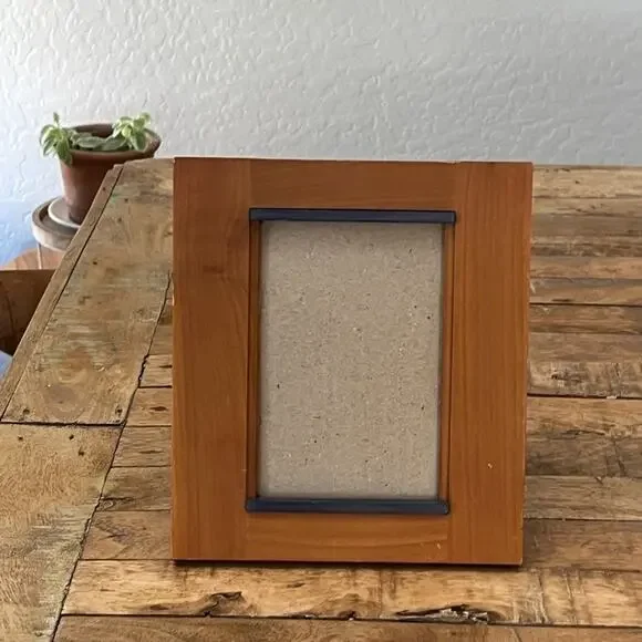 Photo Frame Light-Brown Natural Wood 4 x 6