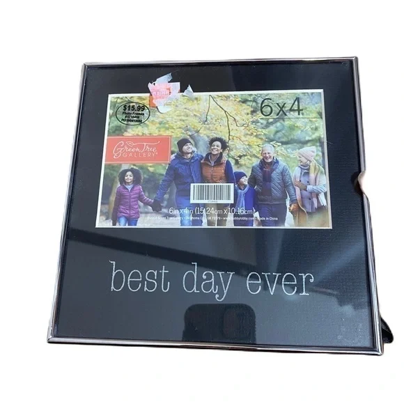 Best Day Ever Picture Frame NEW Silver Metal 4x6