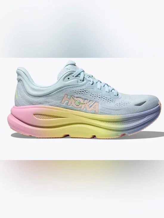 Hoka Bondi 9 Running Shoe in Glimmering Blue/overcast - size 9