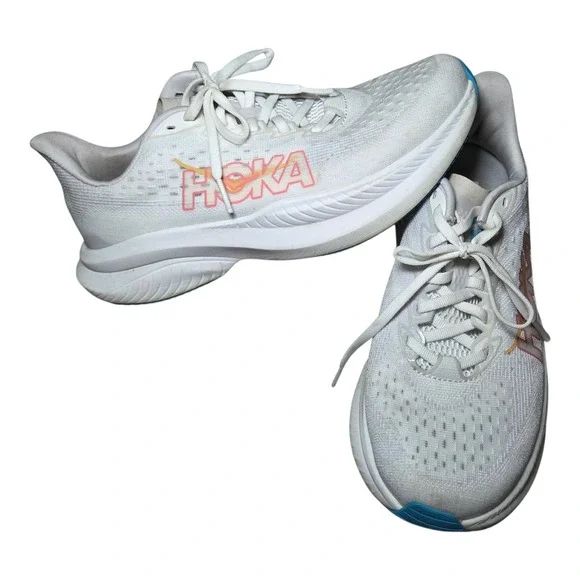 HOKA Mach 6 Running Shoes Women's Size 8.5‎ B White Nimbus Cloud