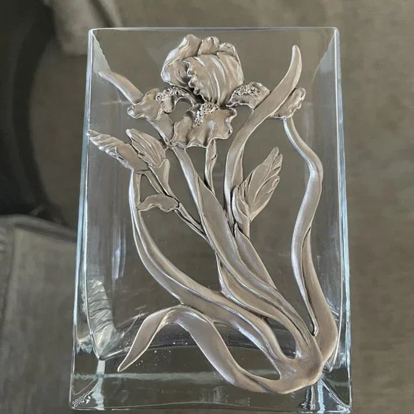 Pasabahce Turkish Floral‎ Glass Vase