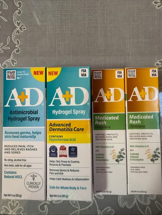 Antimicrobial Hydrogel Spray & Medicated Rash Ointment Duo