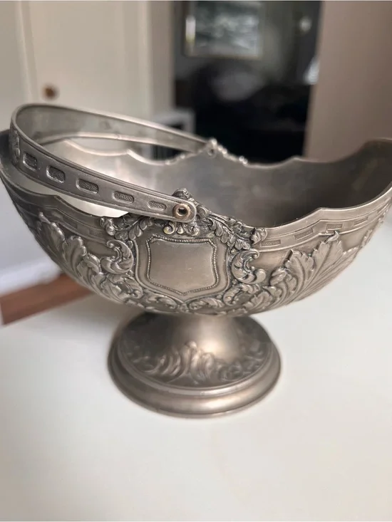 Silver Plated Ornate Decorative Bowl - Classic Home Accent