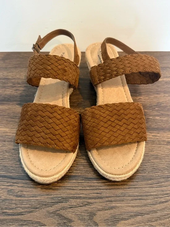 St. John's Bay Brown Braided Espadrille Sandals