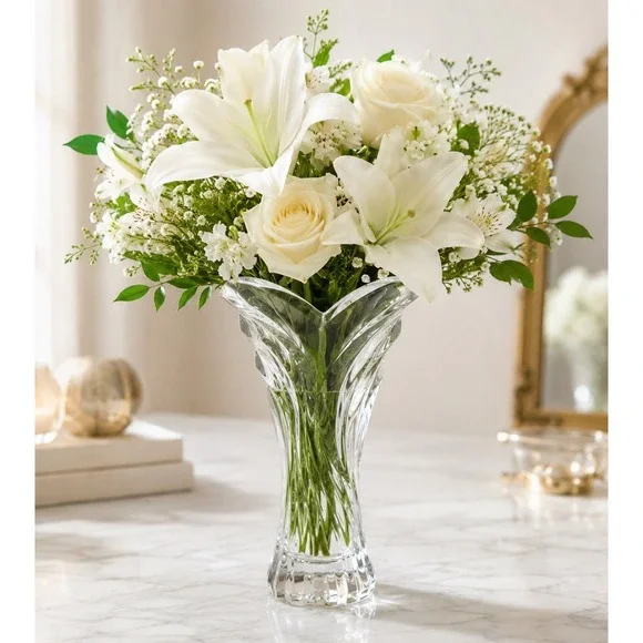 Mikasa Spring Flair Crystal Vase 8