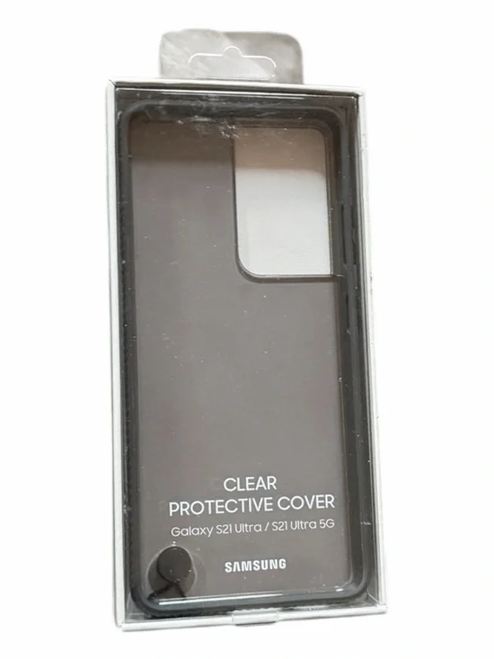Samsung Clear Protective Cover Case for Galaxy S21 Ultra - Smoke Clear