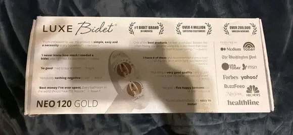 Luxe Bidet Neo 120 Self-Cleaning Toilet Attachment