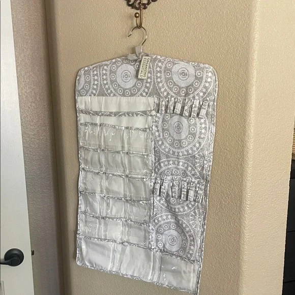 JO ANN Organizing Essentials Gray and White Hanging Jewelry Organizer