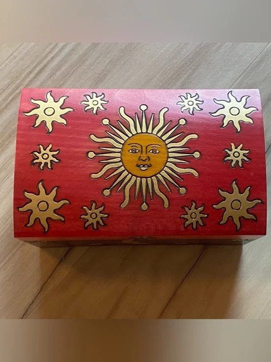 Beautiful wooden jewelry box