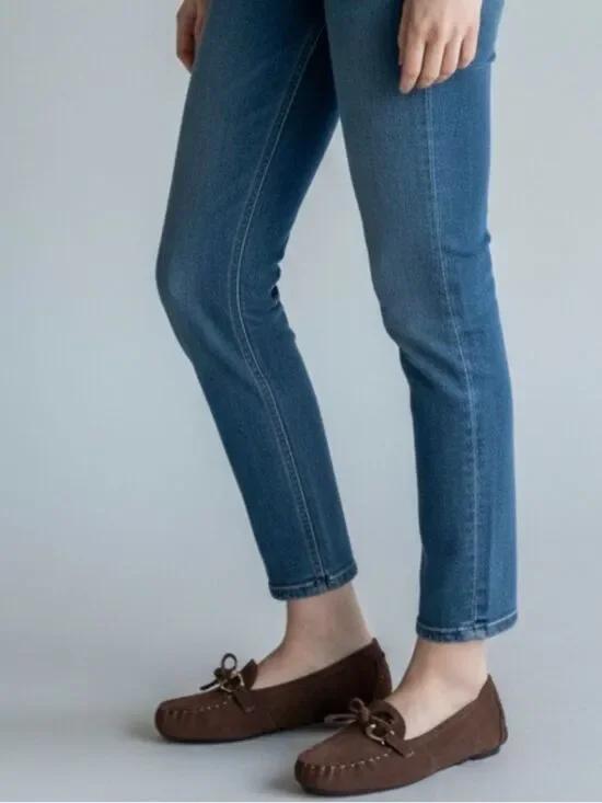 kate spade Brown Suede Moccasin Loafers