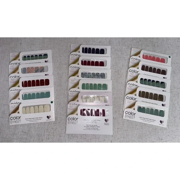 NEW Color Street 16 Bundle Lot‎ Assorted Nail Strips - No Duplicates Value $200+