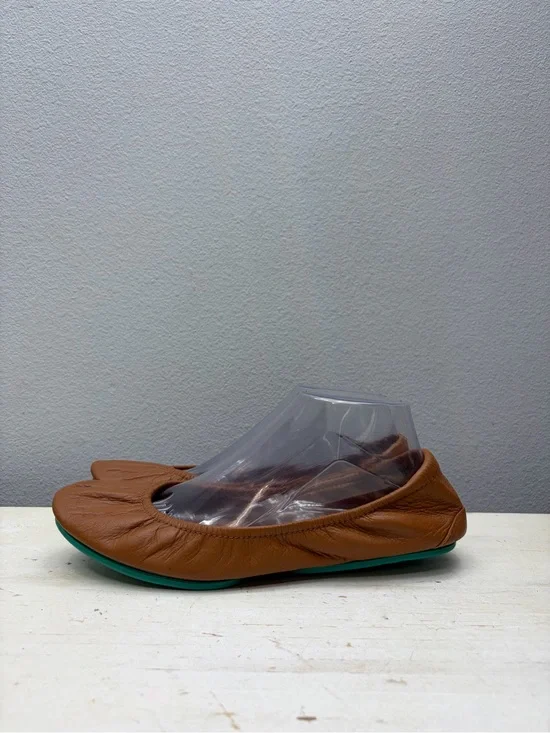 Tieks Chestnut Leather Flats Size 10