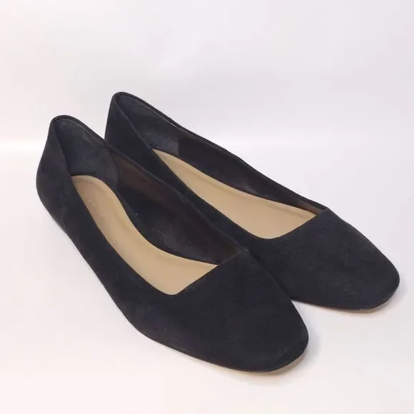 BANANA REPUBLIC Suede Ballet Flats Minimalist Comfort Office Travel Womens Sz 11