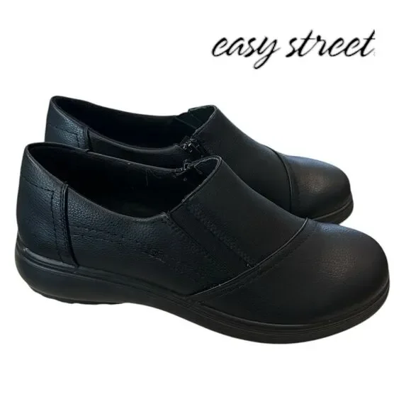 New Easy Street Maple Women's Black Comfort Flats Loafers 8.5