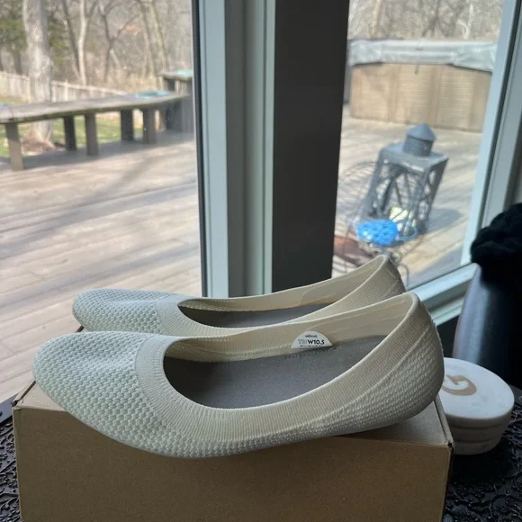 NEW ALLBIRDS TREE BREEZER BALLET FLATS IN PALE SAGE GREEN