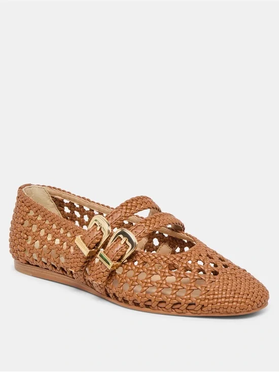 Dolce vita Baylee saddle woven Stella ballet flats 8.5