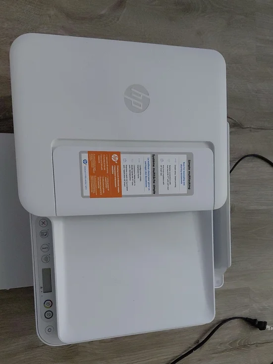 HP Deskjet White Inkjet Printer with Control Panel