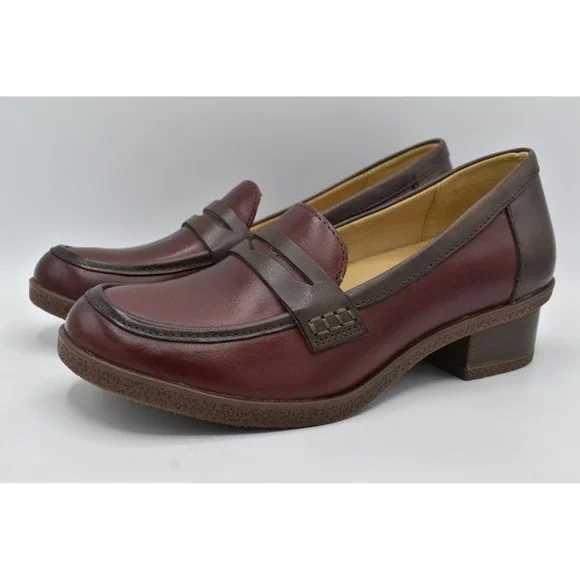 Dansko EU 38 Danica Burnished Plum Chocolate Leather Waterproof Loafers Shoes