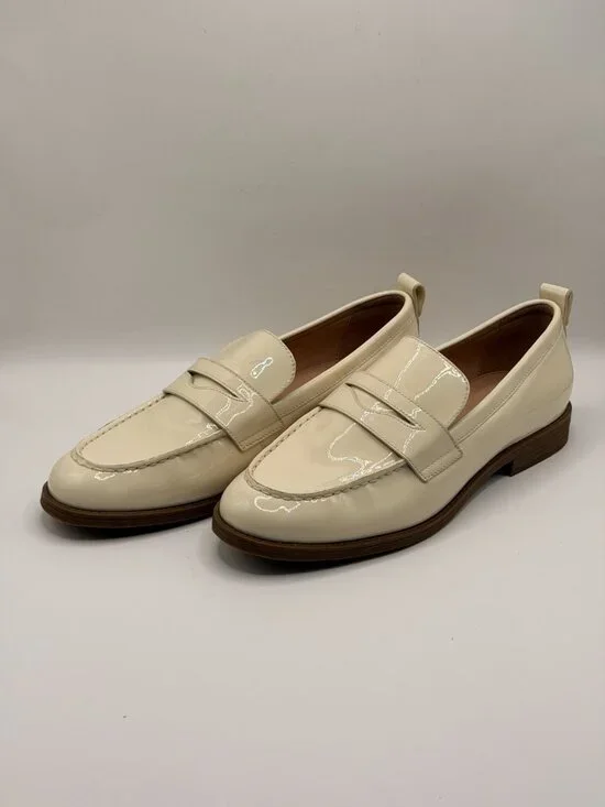Cole Haan Women's Stassi Ivory Penny Loafer Sz 9 B