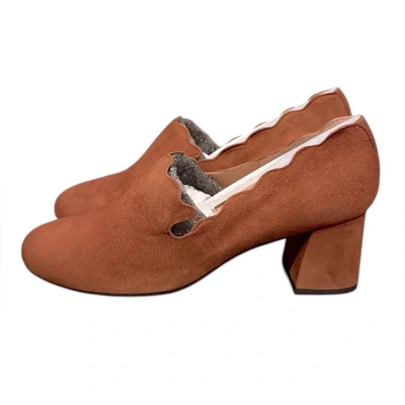 French Sole FS/NY Women’s Zenith Pump Suede Brown Chloe Style New in Box