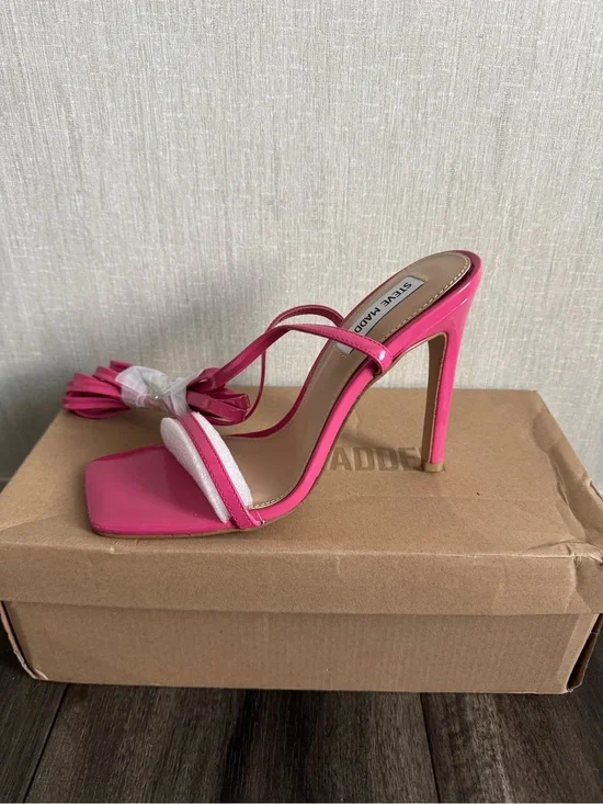 Steve Madden Hot Pink Strappy Stiletto Sandal
