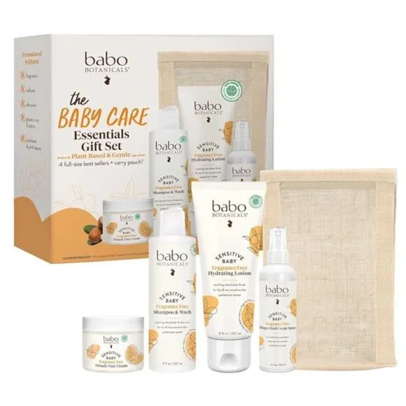 Botanicals Baby Care Essentials Gift Set - Skincare,‎ Bath & Diaper
