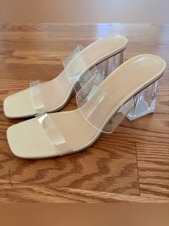 Clear heels