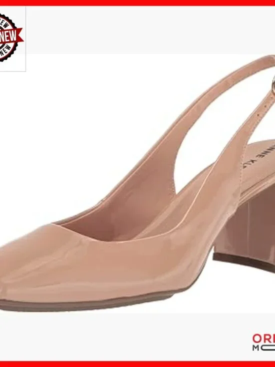 Slingback Heels with Cushioned Footbed, Flexible Sole, Pointed Toe