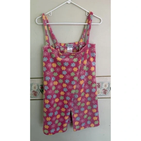 Natural Uniforms Floral Print Towel Wrap Coverup Boho Hippie Beach Medium