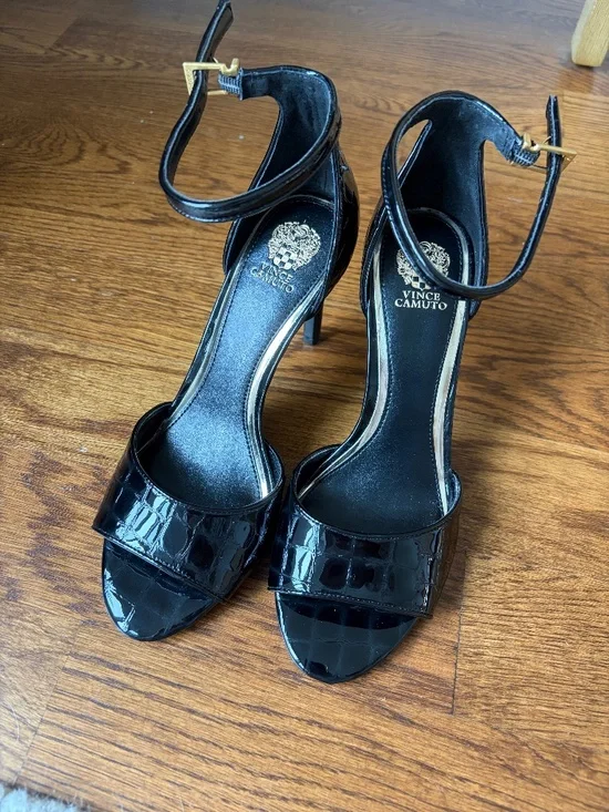 Vince Camuto Ankle-Strap Black High Heel