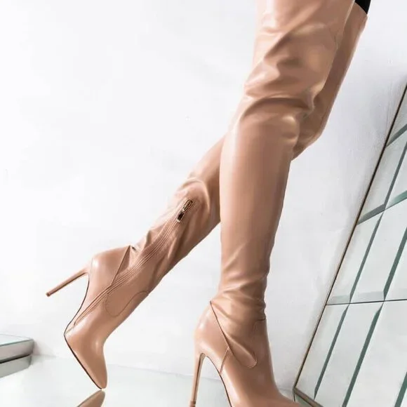 AZALEA WANG THIGH HIGH STILETTO BOOT