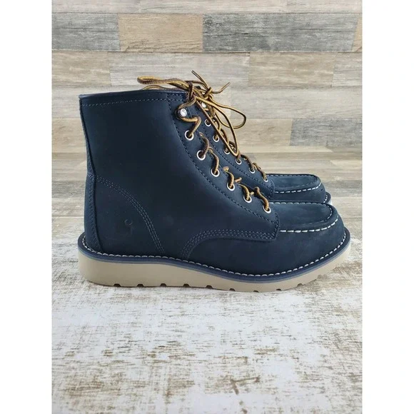 Carhartt Moc Toe Wedge Work Boots Womens Sz 9.5 Leather